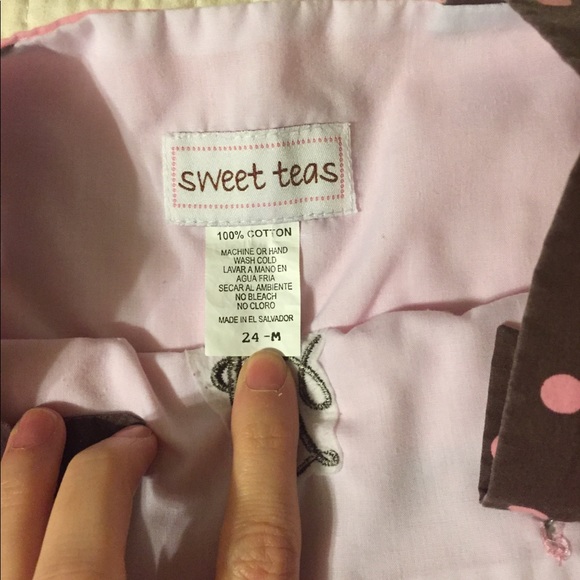 Toddler girl jumper/overalls with monogram A - Picture 2 of 5